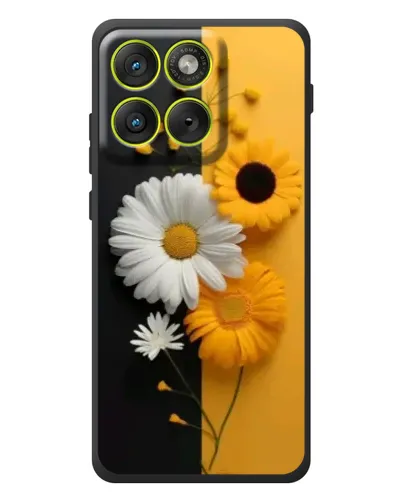 Чохол для Motorola Edge 70 з картинкою «Соняшник та ромашка»