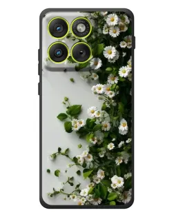 Чохол для Motorola Edge 70 з картинкою «Гілка дрібних білих квітів»