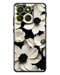 Чохол для Motorola Edge 70 з картинкою «Об'ємні білі квіти»