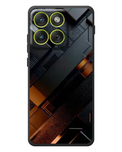 Чохол для Motorola Edge 70 з картинкою «Чорні геометричні блоки» Чохол для Motorola Edge 70 з картинкою «Чорні геометричні блоки»