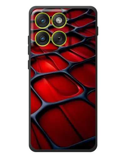Чохол для Motorola Edge 70 з картинкою «Червона глянцева сітка» Чохол для Motorola Edge 70 з картинкою «Червона глянцева сітка»