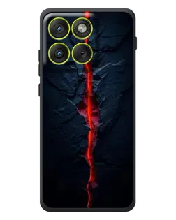 Чохол для Motorola Edge 70 з картинкою «Червона лавова тріщина»