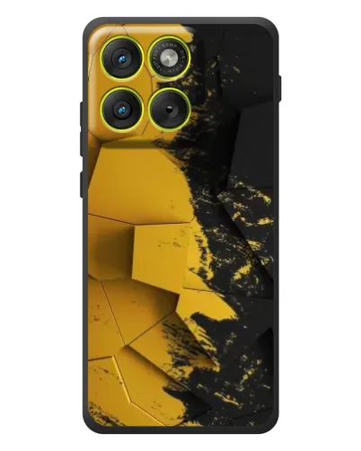 Чохол для Motorola Edge 70 з картинкою «Золоті уламки геометрії» Чохол для Motorola Edge 70 з картинкою «Золоті уламки геометрії»