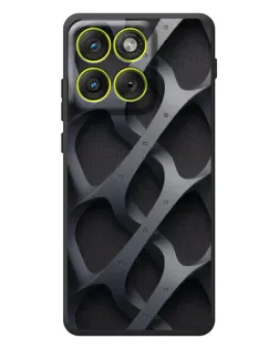 Чохол для Motorola Edge 70 з картинкою «Об'ємне сіре плетіння»
