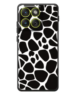 Чохол для Motorola Edge 70 з картинкою «Чорно-білий жираф»