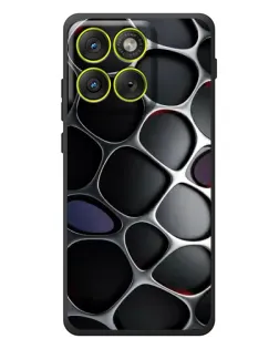 Чохол для Motorola Edge 70 з картинкою «Об'ємна темна решітка»
