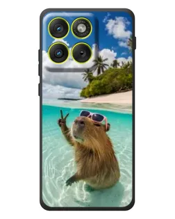 Чохол для Motorola Edge 70 з картинкою «Капібара на морі» Чохол для Motorola Edge 70 з картинкою «Капібара на морі»