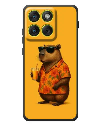 Чохол для Motorola Edge 70 з картинкою «Капібара на відпочинку»