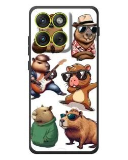Чохол для Motorola Edge 70 з картинкою «Круті капібари музиканти» Чохол для Motorola Edge 70 з картинкою «Круті капібари музиканти»