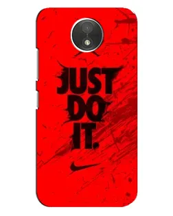 Чохол для Motorola Moto C (XT1750) з картинкою «Nike Just Do It» Чохол для Motorola Moto C (XT1750) з картинкою «Nike Just Do It»