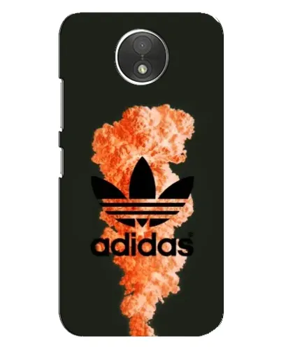 Чехол для Motorola Moto C (XT1750) с картинкой «Оранжевый дым Adidas»