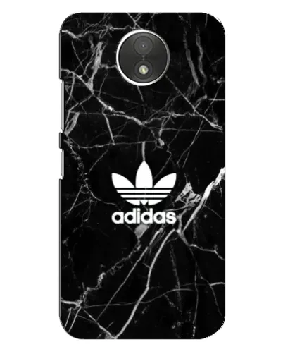 Чехол для Motorola Moto C (XT1750) с картинкой «Белый мрамор Adidas»
