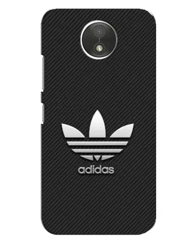 Чехол для Motorola Moto C (XT1750) с картинкой «Adidas Карбоновая текстура»