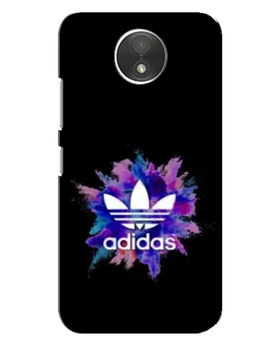 Чехол для Motorola Moto C (XT1750) с картинкой «Взрыв красок Adidas»