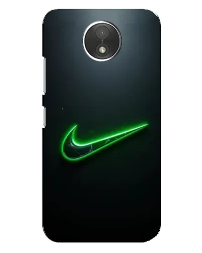 Чехол для Motorola Moto C (XT1750) с картинкой «Неоновый контур Nike»