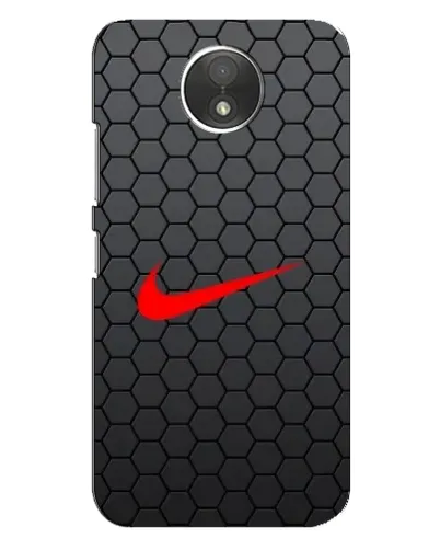 Чехол для Motorola Moto C (XT1750) с картинкой «Nike — карбоновая сетка»