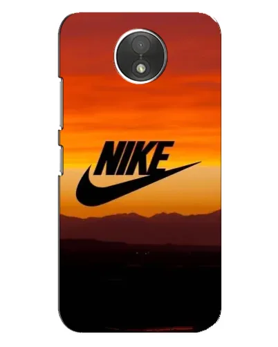 Чехол для Motorola Moto C (XT1750) с картинкой «Nike — вечерний горизонт»