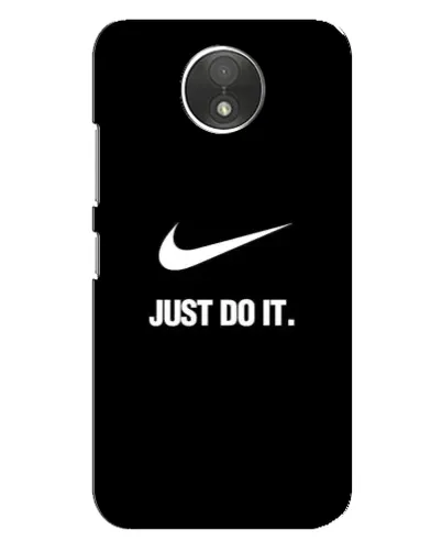 Чехол для Motorola Moto C (XT1750) с картинкой «Классический принт Nike»