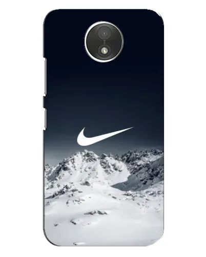 Чехол для Motorola Moto C (XT1750) с картинкой «Nike — зимние горы»