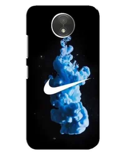 Чехол для Motorola Moto C (XT1750) с картинкой «Nike и синий дым»