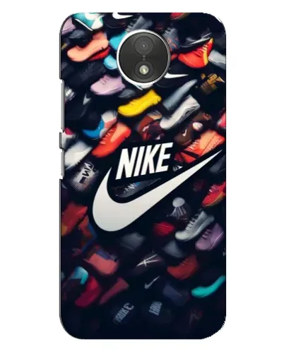 Чехол для Motorola Moto C (XT1750) с картинкой «Коллекция кроссовок Nike»