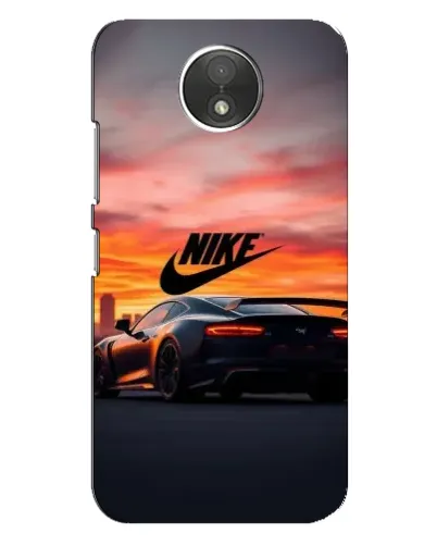 Чехол для Motorola Moto C (XT1750) с картинкой «Nike и суперкар»