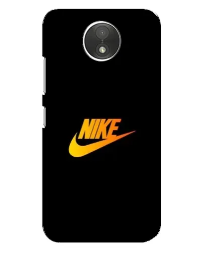 Чехол для Motorola Moto C (XT1750) с картинкой «Золотой логотип Nike»