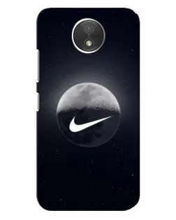 Чехол для Motorola Moto C (XT1750) с картинкой «Nike в стиле граффити»