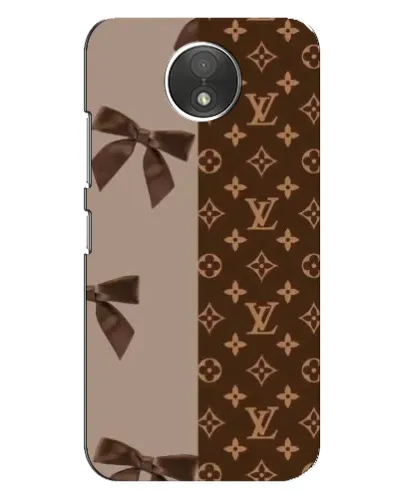 Чехол для Motorola Moto C (XT1750) с картинкой «Louis Vuitton — банты»