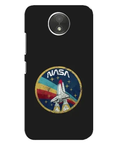 Чехол для Motorola Moto C (XT1750) с картинкой «NASA — эмблема миссии»