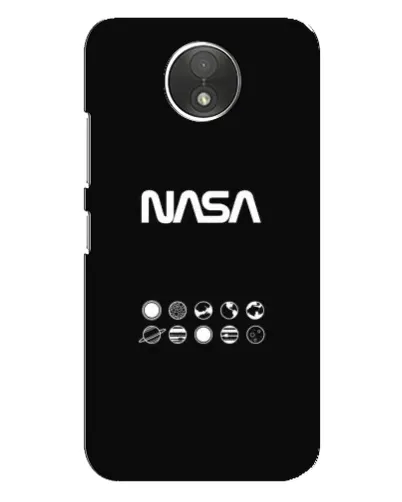 Чехол для Motorola Moto C (XT1750) с картинкой «NASA — технический принт»
