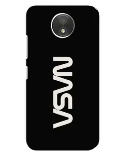 Чехол для Motorola Moto C (XT1750) с картинкой «NASA — вертикальный логотип» Чехол для Motorola Moto C (XT1750) с картинкой «NASA — вертикальный логотип»