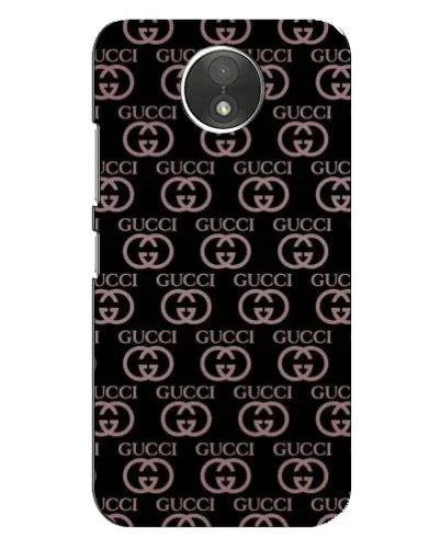 Чехол для Motorola Moto C (XT1750) с картинкой «Классическая монограмма Gucci»