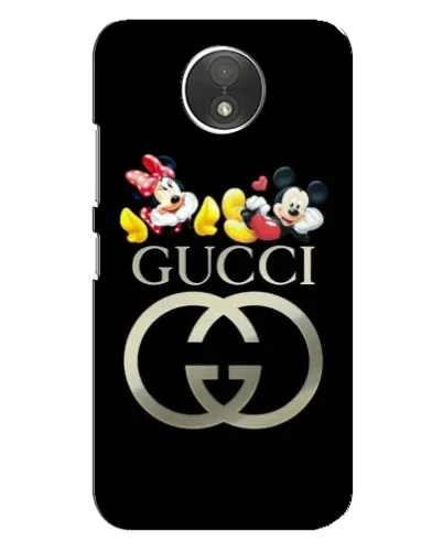 Чехол для Motorola Moto C (XT1750) с картинкой «Gucci — герои Disney»