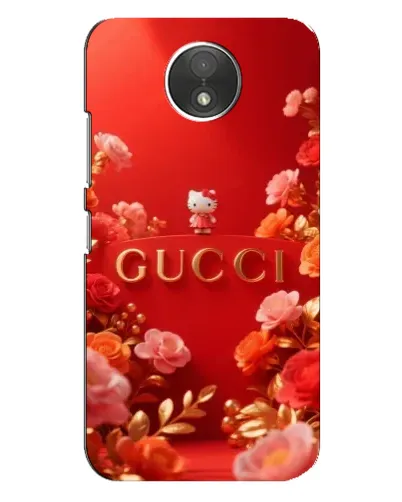 Чехол для Motorola Moto C (XT1750) с картинкой «Gucci — золотой сад»