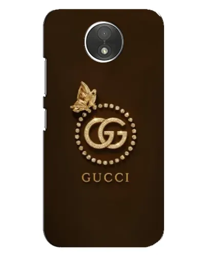 Чехол для Motorola Moto C (XT1750) с картинкой «Gucci — золотая бабочка»
