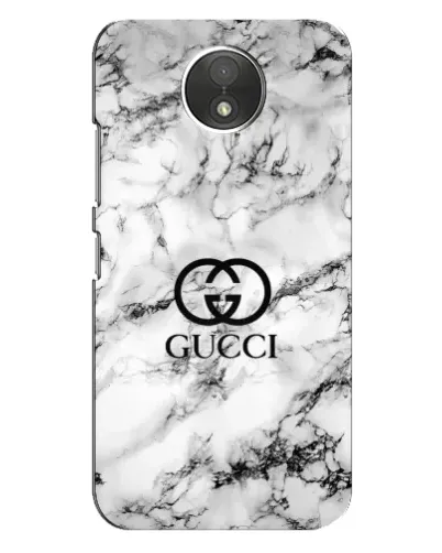 Чехол для Motorola Moto C (XT1750) с картинкой «Gucci — мраморный шик»