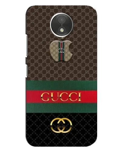 Чехол для Motorola Moto C (XT1750) с картинкой «Gucci — брендированный десерт»