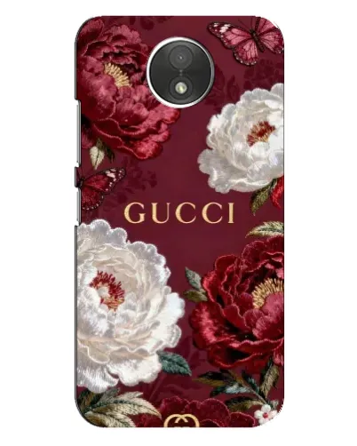 Чехол для Motorola Moto C (XT1750) с картинкой «Gucci — бордовые розы» Чехол для Motorola Moto C (XT1750) с картинкой «Gucci — бордовые розы»