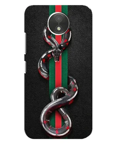 Чехол для Motorola Moto C (XT1750) с картинкой «Gucci — змея на полосе» Чехол для Motorola Moto C (XT1750) с картинкой «Gucci — змея на полосе»
