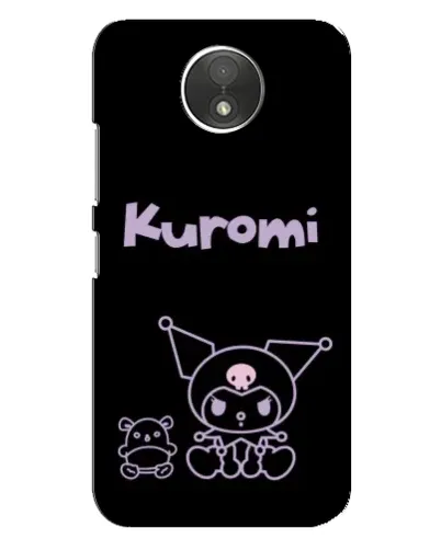 Чехол для Motorola Moto C (XT1750) с картинкой «Kuromi — черный минимализм» Чехол для Motorola Moto C (XT1750) с картинкой «Kuromi — черный минимализм»