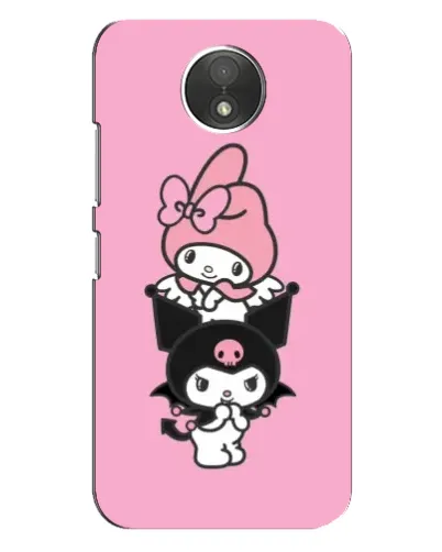 Чехол для Motorola Moto C (XT1750) с картинкой «My Melody и Kuromi» Чехол для Motorola Moto C (XT1750) с картинкой «My Melody и Kuromi»