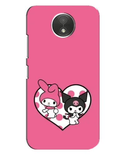 Чехол для Motorola Moto C (XT1750) с картинкой «Kuromi и My Melody» Чехол для Motorola Moto C (XT1750) с картинкой «Kuromi и My Melody»