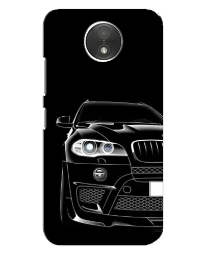 Чехол для Motorola Moto C (XT1750) с картинкой «Темный силуэт BMW»