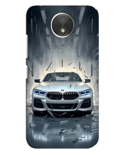 Чехол для Motorola Moto C (XT1750) с картинкой «BMW в свете фар»