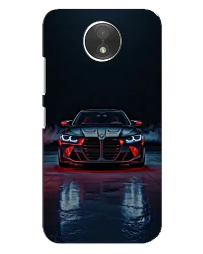 Чехол для Motorola Moto C (XT1750) с картинкой «BMW на мокрой дороге»