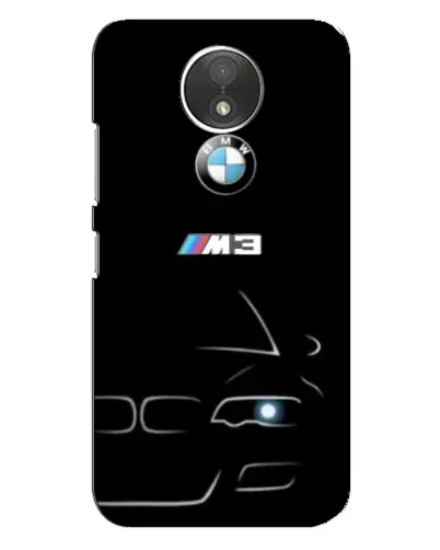 Чехол для Motorola Moto C (XT1750) с картинкой «Минималистичный принт BMW M3»