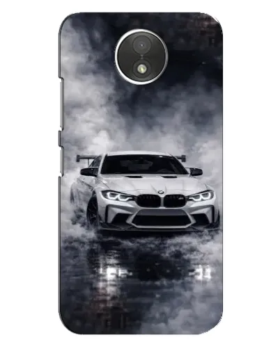 Чехол для Motorola Moto C (XT1750) с картинкой «BMW сквозь туман»