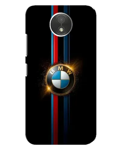 Чехол для Motorola Moto C (XT1750) с картинкой «BMW M-Power неон»