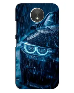 Чехол для Motorola Moto C (XT1750) с картинкой «BMW под дождем»